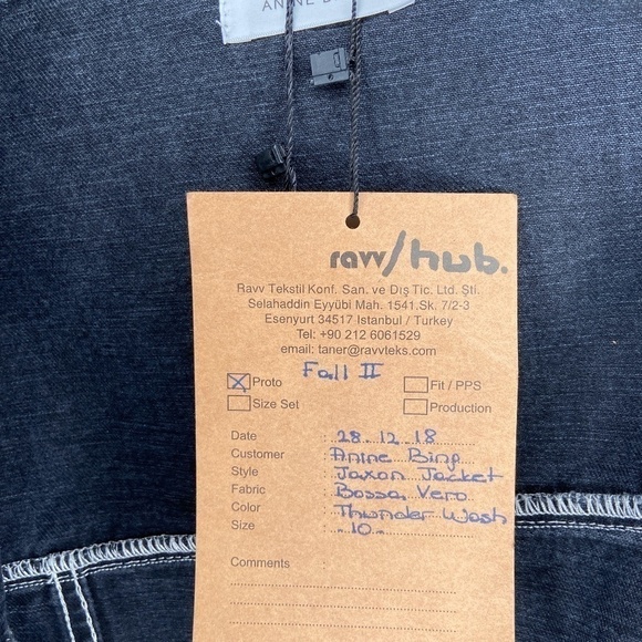 ANINE BING | Black Denim Jacket NWT - Picture 7 of 8
